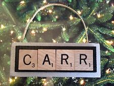 Derek Carr Oakland Raiders Vegas Christmas Ornament Scrabble Rear View Mirror picture
