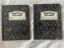 2 Vtg Late 1940-50’s Sterling Composition School Notebook No. 2566 Unused NOS picture