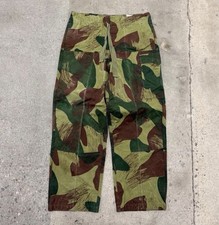 Vintage 1950s Belgian Army Airborne Brushstroke Camo Trousers DEADSTOCK 34-38 picture
