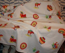Vintage Mexican tablecloth, 1940s/50s, excellent condition, vibrant colors 46x64 picture
