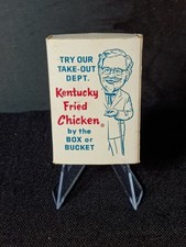 Vintage 1960s KFC / Duff’s Restaurant Dual Ads Matchbox - Mint Condition 💎 Rare picture