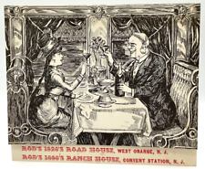 Vintage Rod’s 1920s Road House & 1890s Ranch House NJ Dinner Private Cars Menu  picture
