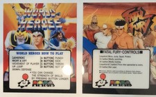 FREE SHIPPING ORIGINAL NEO GEO FATAL FURY & WORLD HEROES NOS MINI MARQUEES  picture