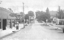 Street View Garage Gas Pump Dodgeville Wisconsin WI - Reprint picture