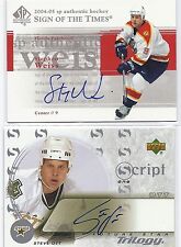 2004-05 SP Authentic Sign of the Times #STSW Stephen Weiss Florida Autographed picture