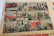 DETECTIVE COMICS 1944 newspaper cartoon BATMAN & ROBIN Miami Daily News picture