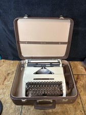 Vintage Facit 1620 Portable Typewriter For Repair With Case Made in Sweden picture
