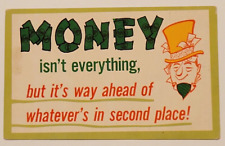 Vtg Postcard Money Isn't Everything Humor Howard Johnson Publishing Department picture