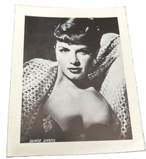 Denise Darcel B/W Hollywood Fan Club Press Photo picture