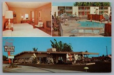 Alamo Motor Lodge Anaheim California Swimming Pool Postcard picture