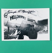 WWII Colonel Joseph Griffin Ace Pilot Flying Tigers Autographed Signed Photo Joe picture