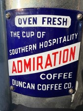 Rare 1930s Duncan’s Admiration Coffee Antique Porcelain advertising sign picture
