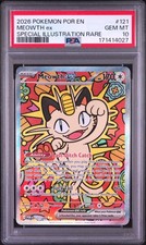 PSA 10 MEOWTH ex 121/088 | Special Illustration Rare Pokemon Card Perfect Order picture
