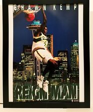Shawn Kemp Seattle Supersonics Costacos Brothers 8.5x11 FRAMED Print Vintage 90s picture