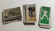 Assorted British Tobacco Card Lot (25) Golf Tennis Cycling Homeland Events picture