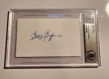 Gerry Griffin Signed BAS Beckett COA Index Card Cut Autograph Auto picture