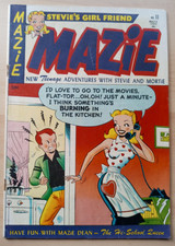 MAZIE #11 July 1953 (Magazine Publishers Inc) teen humor comic GGA paper dolls picture