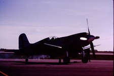OCT 1993 Vought F4U Corsair Military Airplane Color Transparency Slide Ref F29 picture