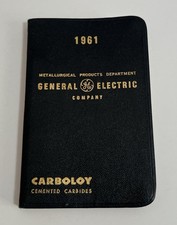Vintage 1961 General Electric Carboloy Pocket Diary Calendar Atlas GE Unused picture