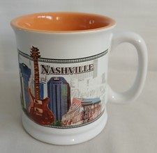 Vtg Nashville Tennessee Music City Souvenir 3D Coffee Mug Cup Tea Cup Nashvegas picture