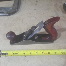 Antique Vintage Stanley Bailey No. 3 Smooth Bench Hand Plane Woodworking Tool US picture