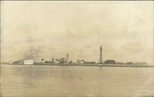 Georgia? Cuba? Lighthouse & Shore c1910 Real Photo Postcard picture