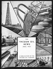 Vacuum Oil News Mobiloil Mobil Oil Gargoyle July 1931 29pp. VGC Scarce picture