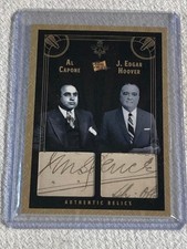 2025 Pieces of the Past Roaring Twenties Ed Double Relic #R51 Capone/Hoover MT picture