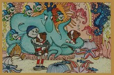 1982 Fairy Tale Soviet Cartoon DIY Inventor Boy Underwater Animation Postcard picture