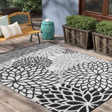 YONILE Outdoor Rug 5x8 ft Waterproof, Reversible Outdoor Plastic Straw Rug | ... picture