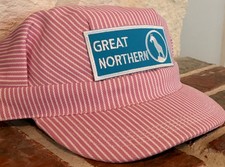 Engineer/Conductor PINK-Cap/Hat-GREAT NORTHERN (GN) - adjustable-Adult or Child picture