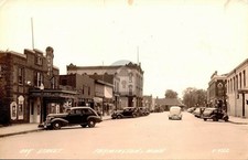 Farmington MN Minnesota Oak Street View 1940s RPPC Photo Postcard COPY picture