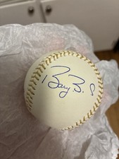 BARRY BONDS Gold Glove Award Baseball Signed Autograph JSA Authenticated picture