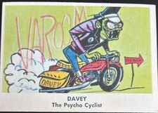1966 Fleer Weird-Ohs #4 Davey The Psycho Cyclist picture