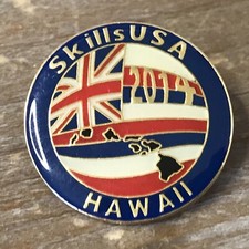 Skills USA 2014 Hawaii Lapel Hat Jacket Pin. ~E3~ picture
