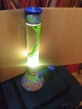 Intertek 2017 17” Bong / Water Pipe Weed Lava Lamp Psychedelic LiteMeUp (foggy) picture
