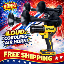 GatorBlast™ For DeWalt Battery Quad Air Horn -Train Impact Boss 4 Trumpet Metal picture