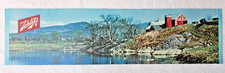 1958 Schlitz Beer Backlit Cooler Door Sign Insert Translucent Barn Lake 25.5 VTG picture