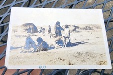 1929 RPPC Indians An Evening in Camp picture