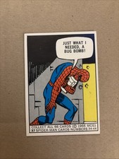1966 Donruss Marvel Super Heroes Spider-Man 37 Just What I Needed A Bug Bomb VG+ picture