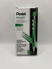 PENTEL PD345T Quicker Clicker Mechanical Pencil 0.5mm Japan Green Box Of 12 picture