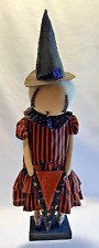 Handmade Halloween Pumpkin Head Witch From Village Primitives Becky Carney picture