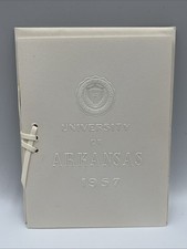 Vintage 1957 University Of Arkansas Commencement Invitation Graduation Old Main picture