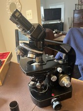 VINTAGE WILD HEERBRUG SWITZERLAND M20 COMPOUND MICROSCOPE + CAMERA+ MANY LENSES picture