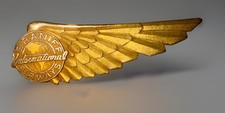 Vintage Braniff Airways Flight Stewardess 10k Gold Filled Wings Badge Airlines picture
