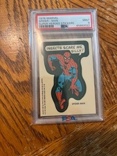 1976 Topps Marvel Super Heroes Stickers  Spider-Man PSA 9 picture