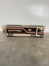 Vintage Harley Davidson Tractor Trailer Semi-Truck Coin Bank Die Cast Rare picture