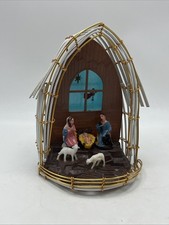 Vintage Rossini Nativity Scene Holy Night 4.5”x5.5”x7.5”- Christmas Plastic picture