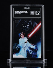 2025 TOPPS STAR WARS GALAXY #50 LOGOFRACTOR /77 OUR MOST DESPERATE HOUR TAG 10 picture