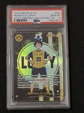 Monkey D. Luffy #003 BVB x One Piece Match Day 2025 PSA 10 GEM MINT picture